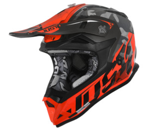 Motorcycle or scooter: JUST1 J32 Swat Camo Orange Youth Helmet