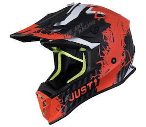 JUST1 J38 Mask MX Helmet - Fluo Orange/Titanium Black