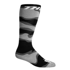 Socks Thor Mx Camo Grey/white Size 10-13