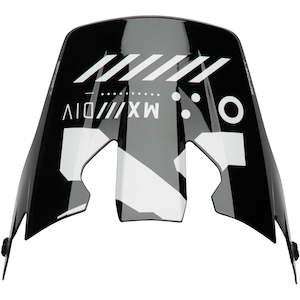 HELMET VISOR KIT S25 THOR MX REFLEX SPORT COMPOSITE STRIKE BLACK/RED