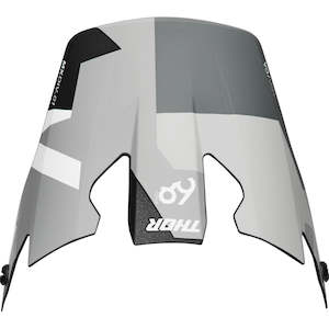 Helmet Visor Kit S25 Thor Mx Relfex Sport Carbon Brave Grey/white