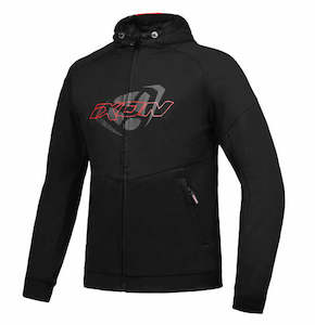 Motorcycle or scooter: Ixon TOUCHDOWN Hoodie Blk/Red - Urban CE Certified