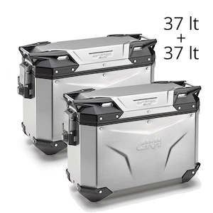 Givi Trekker Outback EVO 37 lt Cam-Side Cases Silver (pair)