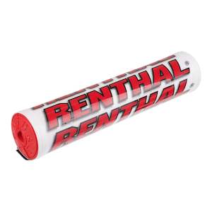 Renthal SX Handlebar Pad (10in) - White / Red