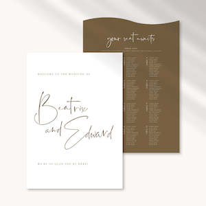 Artwork preparation: Beatrix - Wedding Signage Package