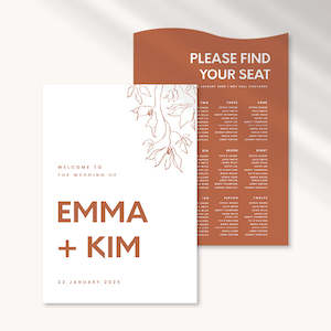 Artwork preparation: Kim - Wedding Signage Package