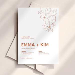 Artwork preparation: Kim - Wedding Invitation