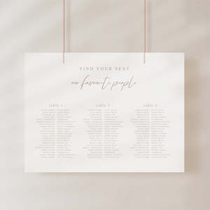 Carmen - Wedding Seating Chart