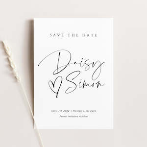 Artwork preparation: Daisy - Save the Dates