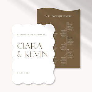 Artwork preparation: Clara - Wedding Signage Package