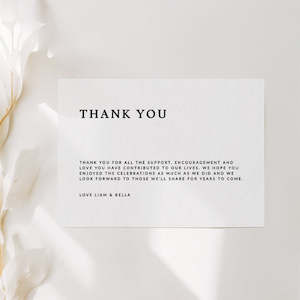 Bella - Thank You Cards