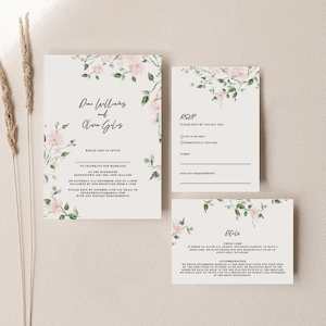 Olivia - Wedding Invitation Set of 3 Cards