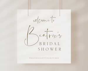 Simple Bridal Shower Welcome Sign Template