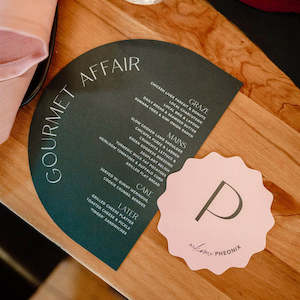 Evelyn - Menu and Place Card