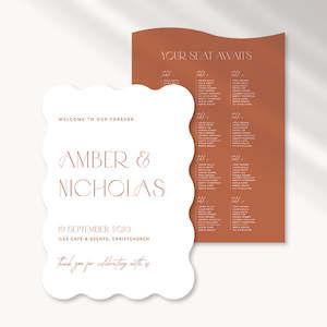 Artwork preparation: Amber - Wedding Signage Package