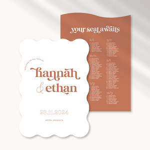 Artwork preparation: Hannah - Wedding Signage Package