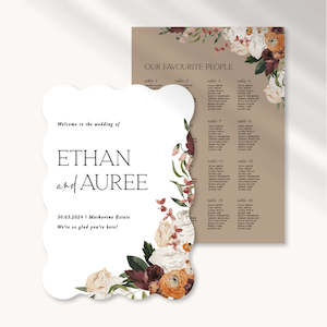 Artwork preparation: Auree - Wedding Signage Package