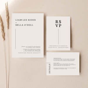 Elegant Wedding Invitation Set