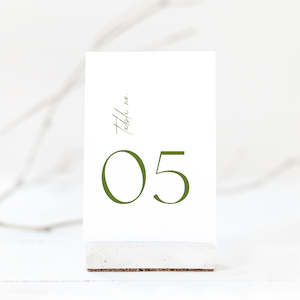 Autumn Wedding Table Number Card Template