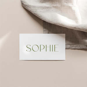 Autumn Wedding Place Card Template