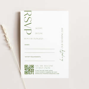 Autumn Wedding RSVP Card