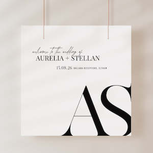 Aurelia - Wedding Welcome Sign