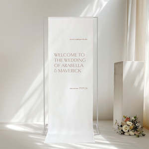 Arabella - Linen Welcome Sign