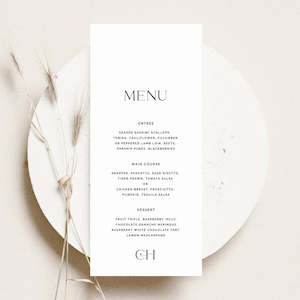 Cleo - Wedding Menu Cards