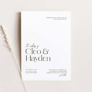 Cleo - Wedding Invitation