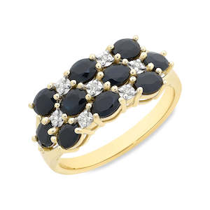 All Jewellery: 9Ct Yellow Gold And Sapphire Ring