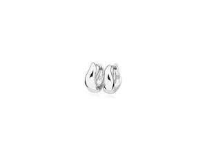 Sterling Silver Free Flow Hugie Earrings