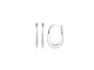 Earrings: Sterling Silver Hoop Earrings