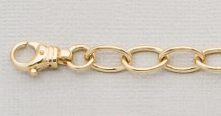 Bracelets: 9Ct Yellow Gold Open Link Braclet