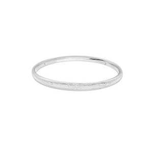 Bracelets: Sterling Silver Engraved Bangle