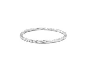 Bracelets: Sterling Silver Twist Bangle