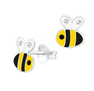 Childrens Jewellery: Sterling Silver Bee Earrings