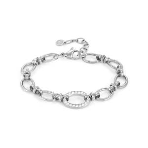 Bracelets Bangles: Nomination Steel With Cz Affinity Bracelet 028603/001