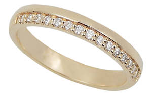 All Jewellery: 9Ct Yellow Gold Diamond Ring