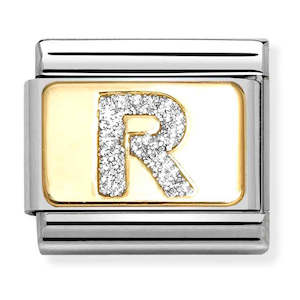 NOM 030291 18 Steel and 18ct Yellow Gold Glitter R