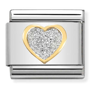 Nom-030220 02 18ct Yellow Gold Glitter Heart