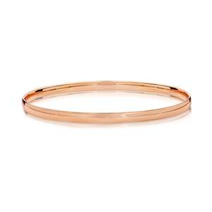 9Ct Rose Gold Solid Bangle