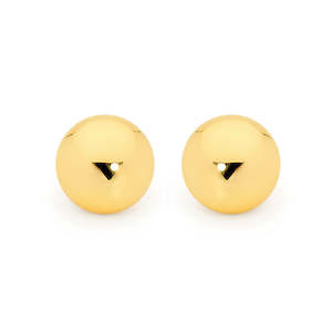 9Ct Yellow Gold Ball Studs 10mm