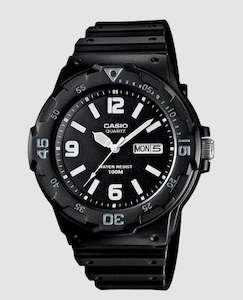 Mens Casio Black Analogue Watch