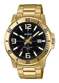 Casio: Mens Casio Gold Analogue Watch