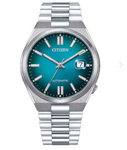 Citizen: Mens Citizen Automatic With Teal Blue Face