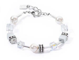 Pearl And Crystal Coeur De Lion Braclet