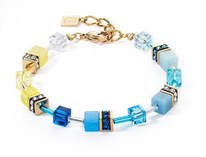 Yellow And Blue Coeur de Lion Bracelet