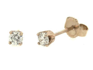 9Ct Yellow Gold Diamond Studs