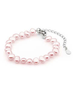 Black Friday: Childs Pink Keshi Pearl Bracelet