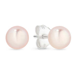 Christmas 2022 Collection: Sterling Silver Pink Freshwater Pearl Earrings